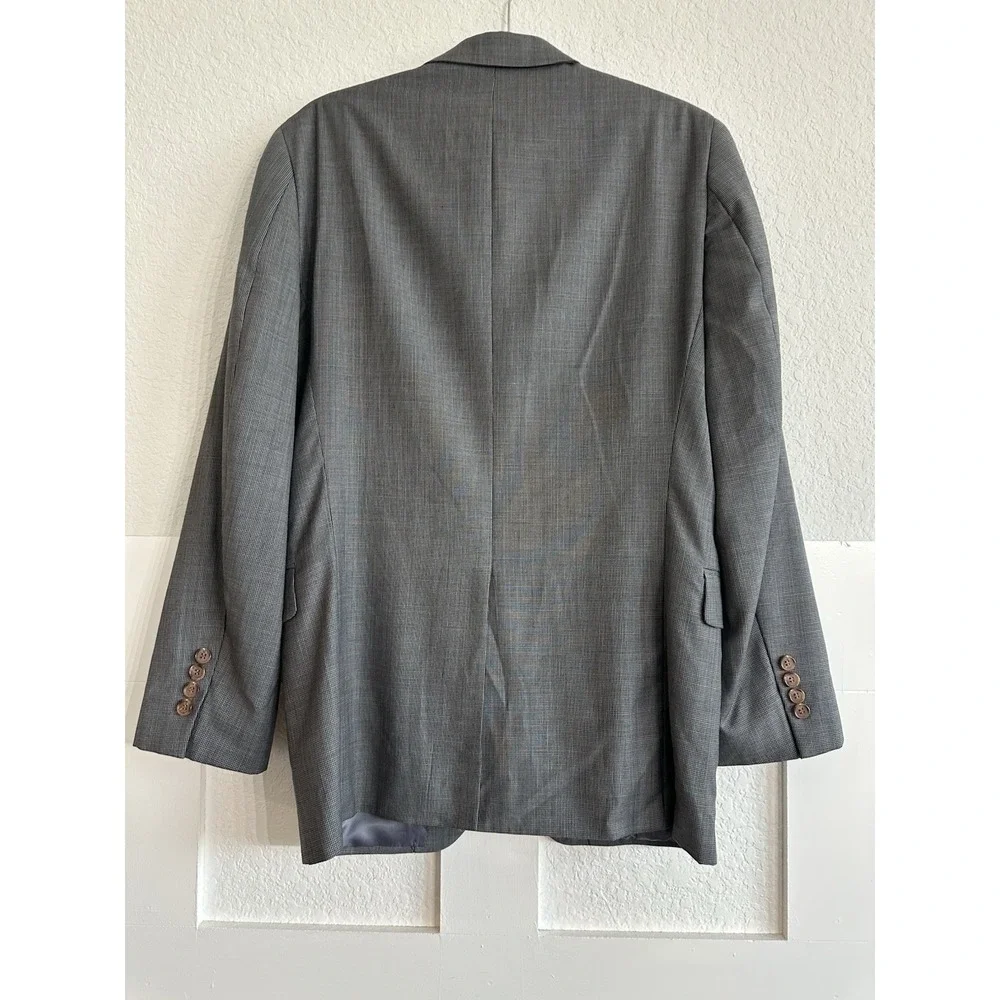 Ralph Lauren Men's Blazer 38R Sport Coat Mens Gray Wool Two-Button Blazer